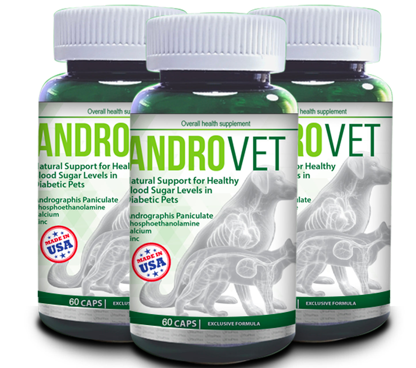 AndroVet Bundle- Natural Support for Healthy Blood Sugar Levels in Diabetic Pets